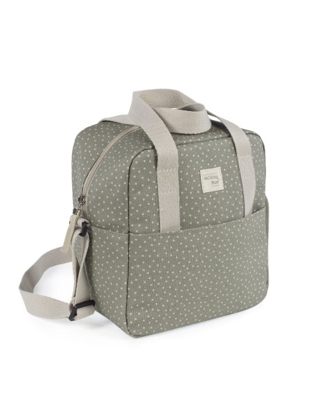 Sac isotherme biberon POPPY pois - sauge