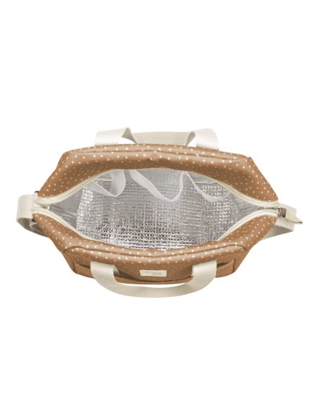 Sac isotherme biberon POPPY pois - cannelle
