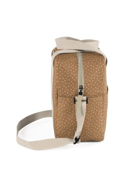 Sac isotherme biberon POPPY pois - cannelle