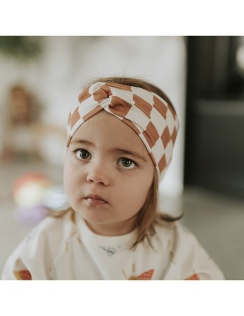 Bandeau damier camel rien que des bêtises 2