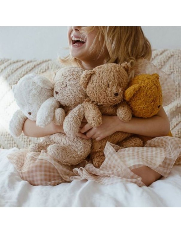 Moonie – ourson nature bio avec sons & lumières cappuccino