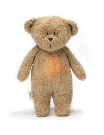 Moonie – ourson nature bio avec sons & lumières cappuccino