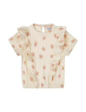 Tshirt volanté fleur