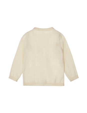 Gilet à volants écru bébé fille 2