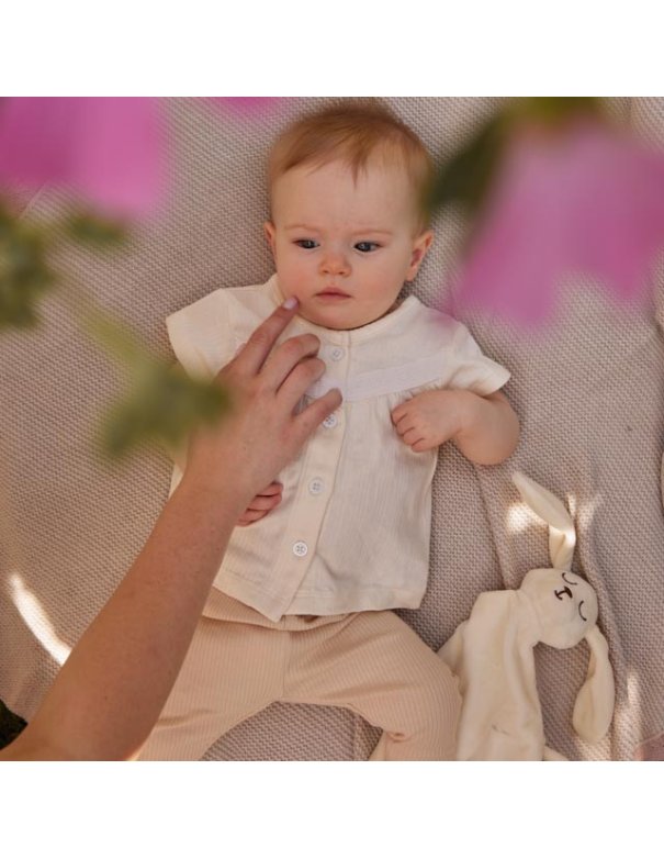 Lot de 2 leggings coton bébé fille