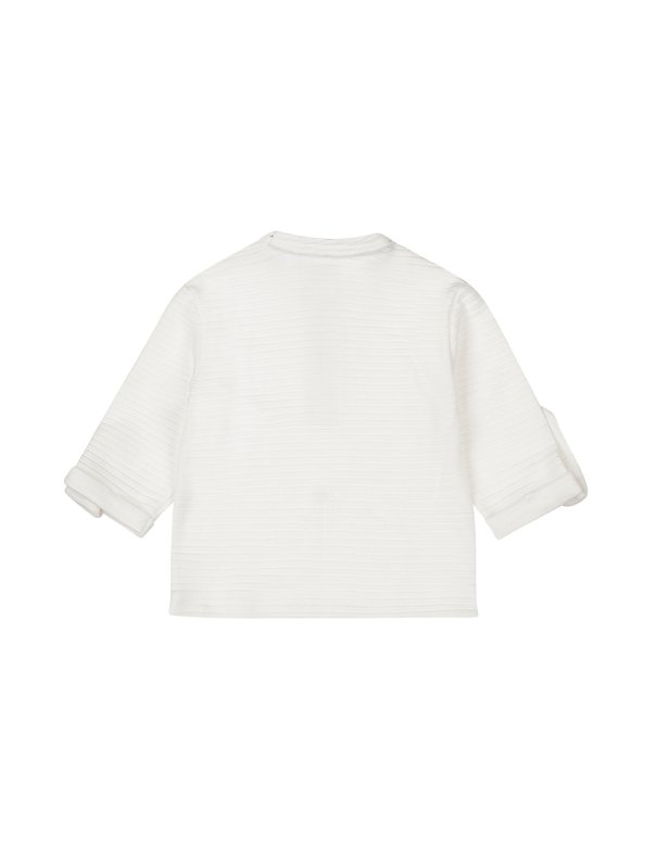 Blouse manches longues col tunisien garçon