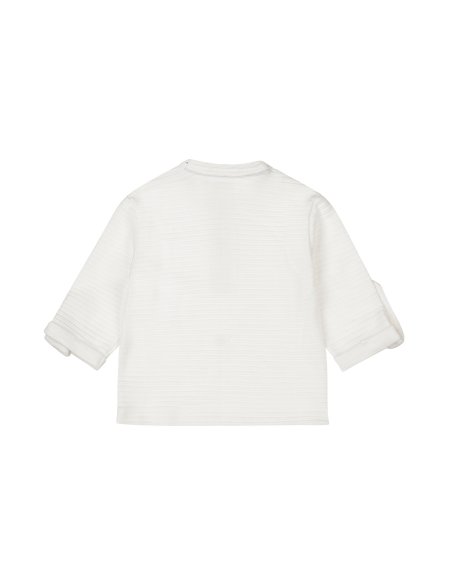 Blouse manches longues col tunisien garçon