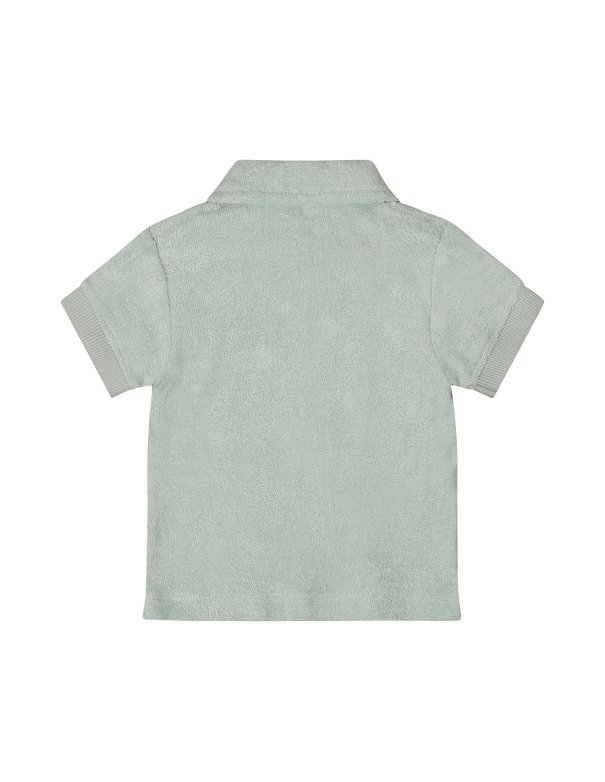 Polo éponge garçon vert d'eau Polo éponge garçon vert d'eau