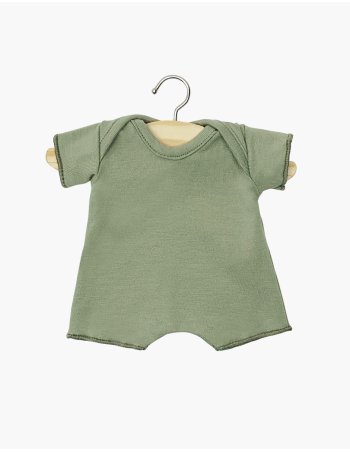 Babies – Minikane Body shorty en jersey vert clair