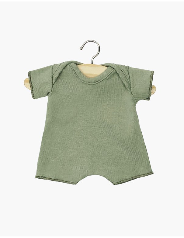Babies – Minikane Body shorty en jersey vert clair
