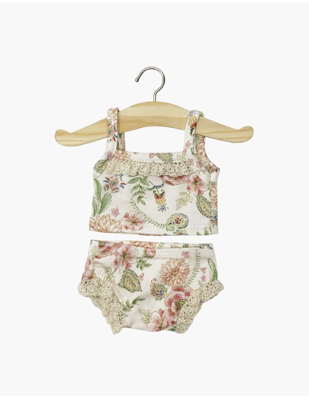 Les P’tits Basiques – Dessous fille en jersey Lili-Rose et sa dentelle