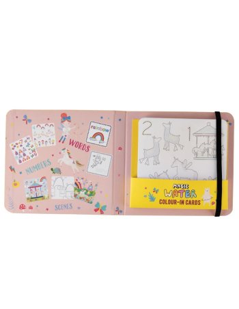 Set de cartes / coloriage magique - arc-en-ciel 2