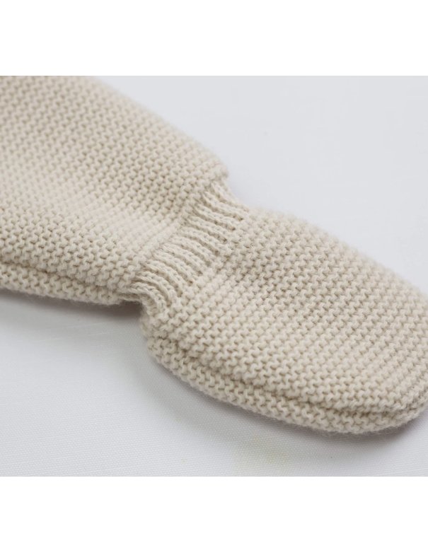 Pantalon naissance en maille - sable