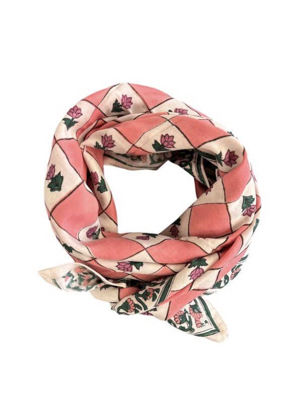 Foulard Adulte FLO pink - Maison Augustin