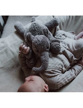 George l'éléphant Peluche Bruit Blanc - gris