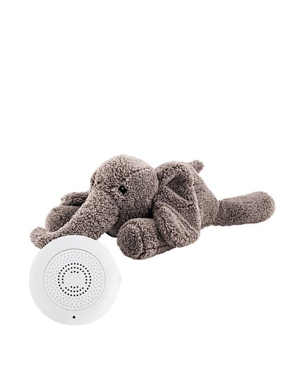 George l'éléphant Peluche Bruit Blanc - gris