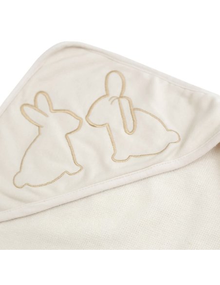 Sortie de bain bébé – Lot de 2 capes de bain avec capuche