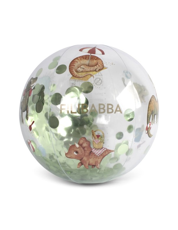 Ballon de plage  Confettis - Dino Beach filibabba