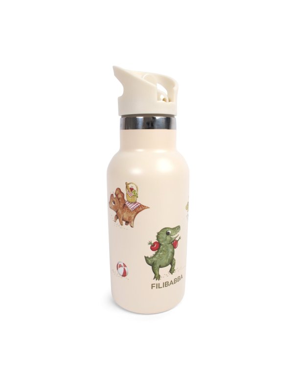 Bouteille d'eau / Gourde en acier inoxydable - Dino Beach filibabba