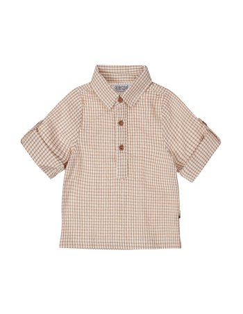 Chemisier manches longues vichy garçon