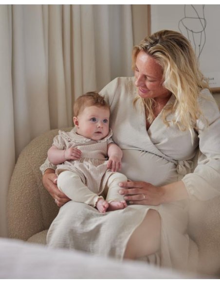 Robe rayure col claudine