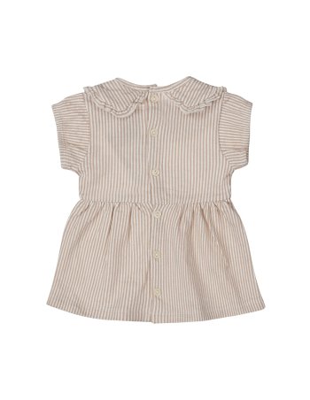 Robe rayure col claudine  dirkje 2