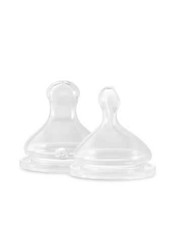 Lot de 2 Tétines Physiologiques Débit Extra-Lent (XS) Élhée