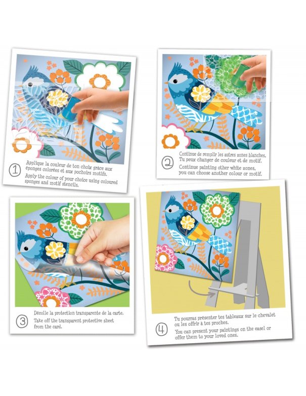 Pochoirs motifs couleur du printemps