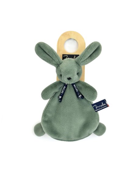 Doudou Lapin Dorlotin – Vert sauge