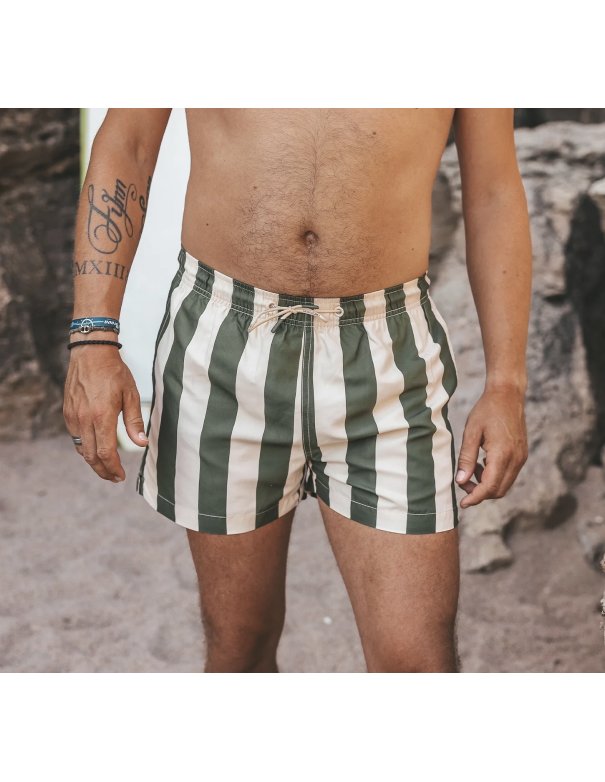 Short de bain rayures vert - HOMME Short de bain rayures vert - HOMME