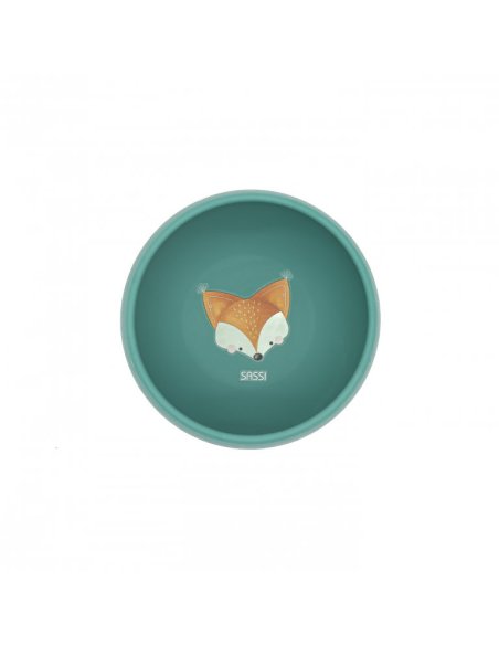 Bol silicone avec ventouse - Crunchy le renard - Sassi