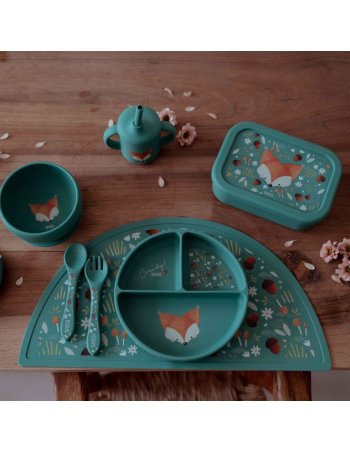 Bol silicone avec ventouse - Crunchy le renard - Sassi 2