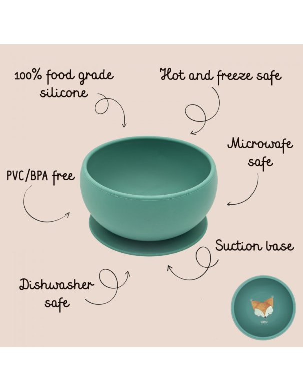 Bol silicone avec ventouse - Crunchy... Bol silicone avec ventouse - Crunchy...