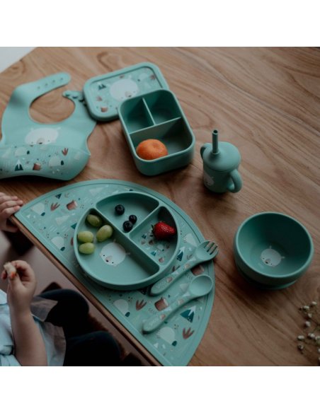 Bol silicone avec ventouse - Munchy l'ours