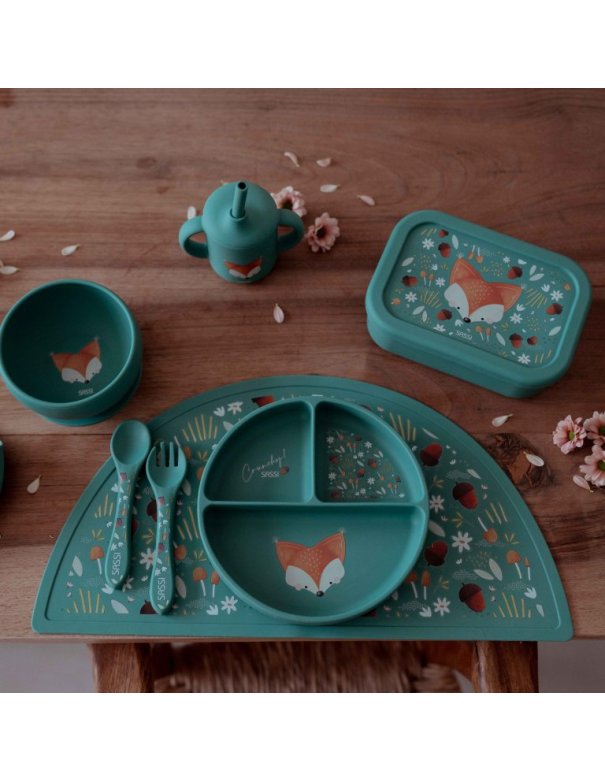 Assiette en silicone compartimentée... Assiette en silicone compartimentée...