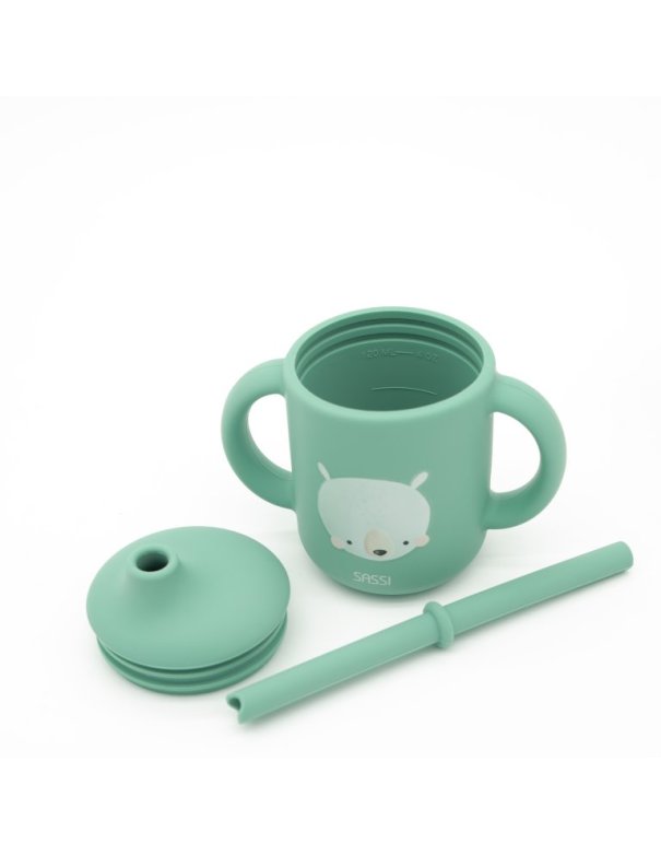 Gobelet à paille en silicone - Munchy... Gobelet à paille en silicone - Munchy...