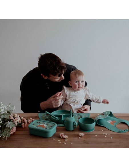 Gobelet à paille en silicone - Crunchy le renard - Sassi