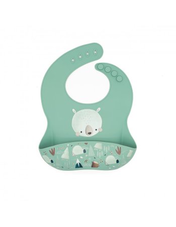 Bavoir en silicone - Munchy l'ours