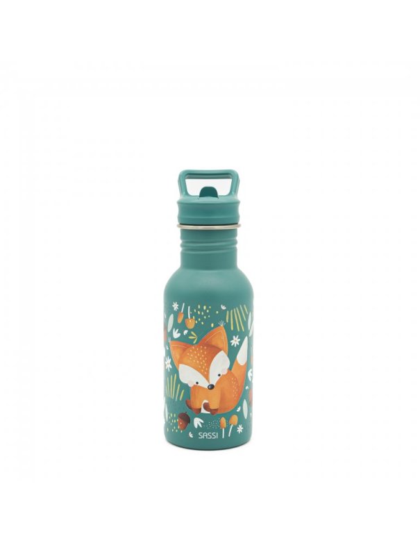 SASSI Gourde en inox 500 ml - Crunchy le renard