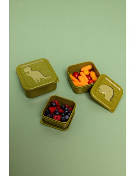 Boîtes à goûter - 3 pièces - Dinosaure - Trixie