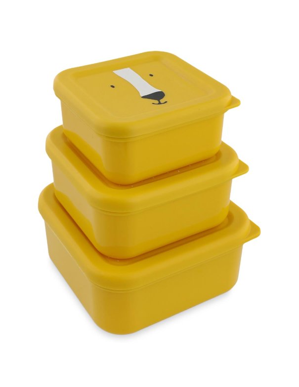 Boîtes à goûter - 3 pièces - Lion -... Boîtes à goûter - 3 pièces - Lion -...