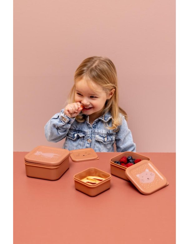 Boîtes à goûter - 3 pièces - Chat -... Boîtes à goûter - 3 pièces - Chat -...