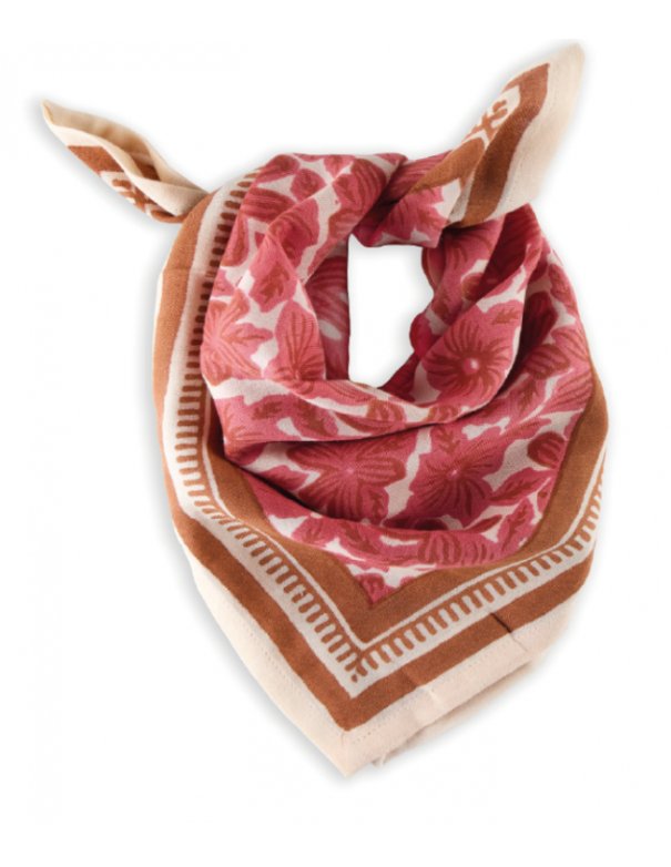 Grand foulard Indien - Maoa rosa bindi atelier