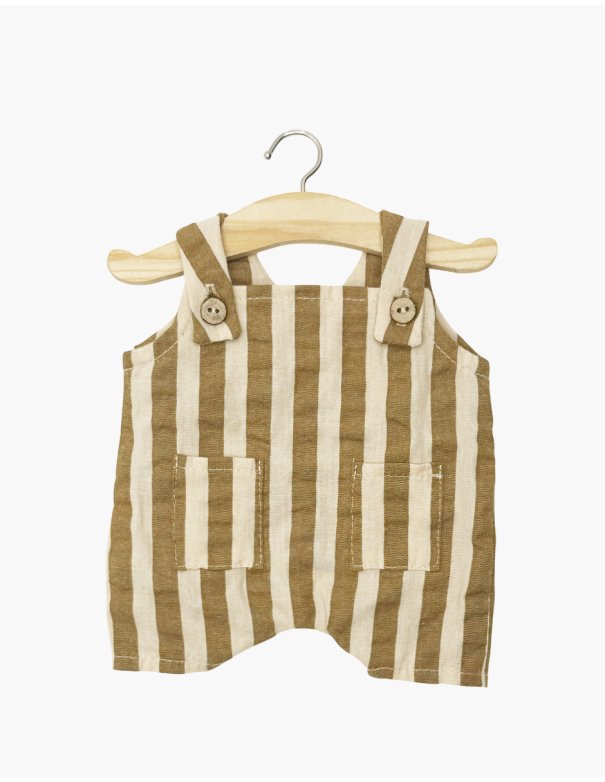 Salopette - Minikane courte Antonin en coton à rayures Zadig