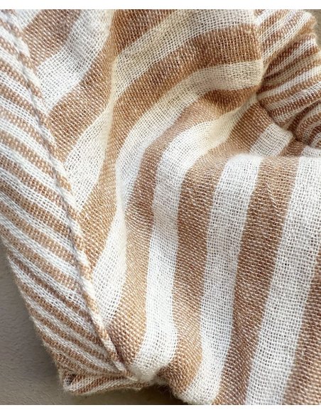 Ensemble - Minikane Andrée en gaze de coton à rayures Zéphyr