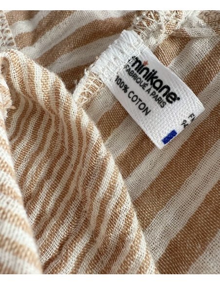 Ensemble - Minikane Andrée en gaze de coton à rayures Zéphyr