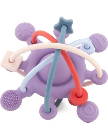 Anneau de dentition - étoile sensorielle - lilas