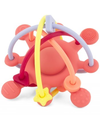 Anneau de dentition - étoile sensorielle - rouge brique