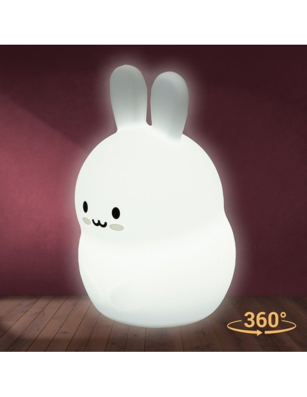 Veilleuse silicone rechargeable - lapin
