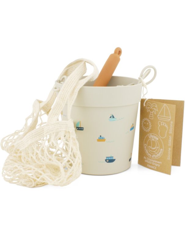 Seau de plage en silicone - la mer Seau de plage en silicone - la mer